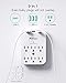 Outlet Extender - Wall Surge Protector with 6 Outlets 3 USB (1 USB C, 2 USB A), Multi Plug Outlet Splitter, Wall Mount Adapter with Top Phone Holder for Home, School, Office (490 Joules)