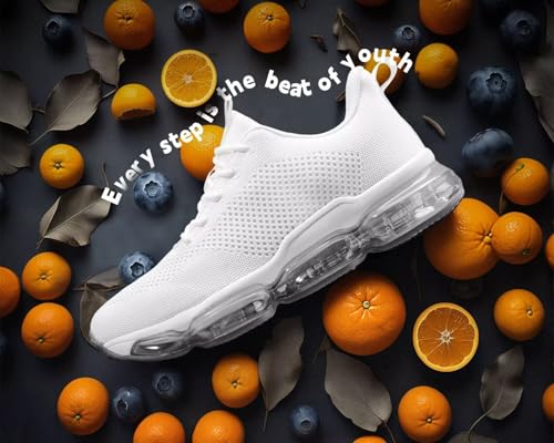 Image of Socviis Men's Air Cushion Running Shoes Breathable Tennis Fashion Sneakers Non Slip Workout Casual Sport Shoes Gym Training Comfortable Walking Shoes