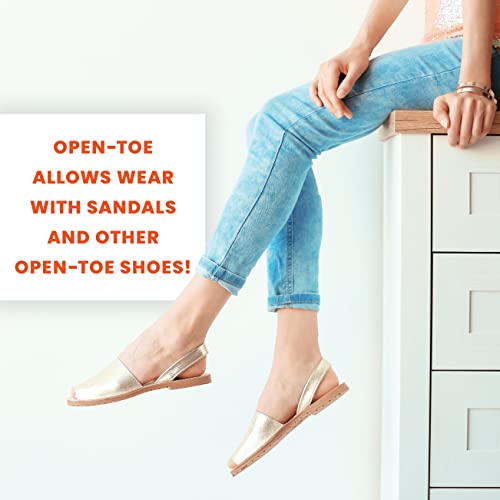 Image of Ease Opaque Open-Toe Knee Highs - 30-40mmHg Firm Compression Stockings