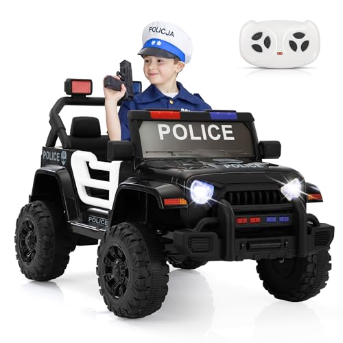 TOBBI Electric Cars for Kids 12V Police Car Ride on