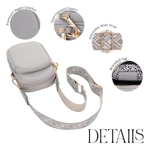 Image of Mali+Lili, Josie Triple Zip Crossbody Bag