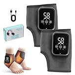Foot Massager, Triple Therapy Foot Massager, Electric Feet Massager with 3-Level Heat & Massage Adjustable, LCD Display, Rechargeable Ankle Massage for Pain and Circulation, Heel, Arch