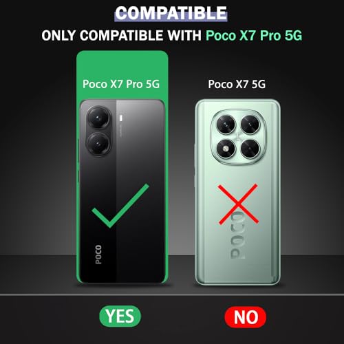 Image of TheGiftKart Tough Armor Bumper Back Cover Case for Mi Poco X7 Pro 5G | Sliding Camera Cover, Kickstand & Ring Holder | 360 Degree Protection Back Cover Case for Poco X7 Pro 5G (PC & TPU, Black)