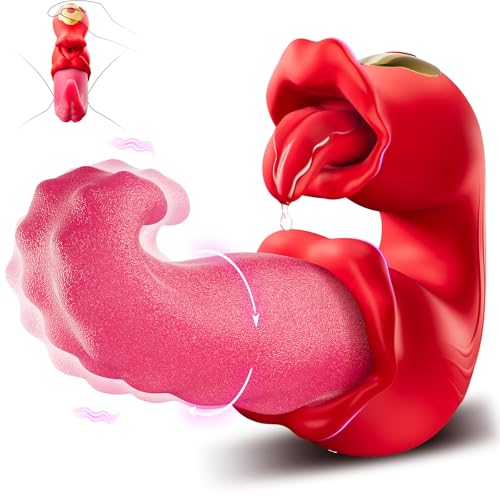 Zungen-Vibrator sex spielzeug für die frau–Mit 10 Leckmodi für die Klitoris und 10 Swing-Vibrationsmodi, Vibration für Frauen mit G-Punkt-und Klitorisstimulator, geeignet für Vibratorensets für frauen