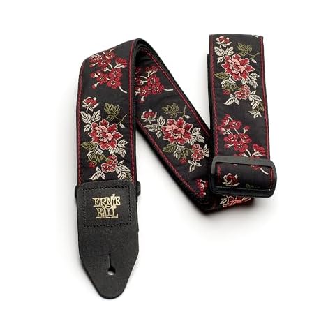 Ernie Ball Red Rose Guitar Strap Cover