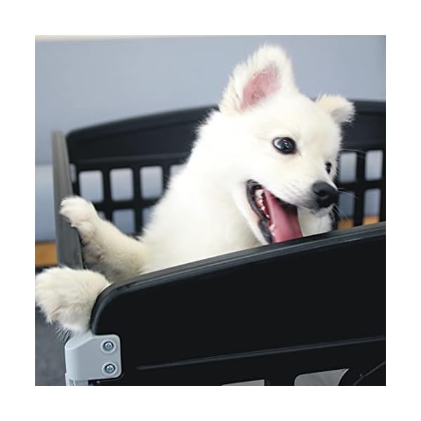 Pet-Playpen-Foldable-Gate-for-Dogs-Heavy-Plastic-Puppy-Exercise-Pen-with-Door-Portable-Indoor-Outdoor-Small-Pets-Fence-Puppies-Folding-Cage-6-Panels-Medium-Animals-House-Supplies Heavy Plastic Puppy Exercise Pen with Door