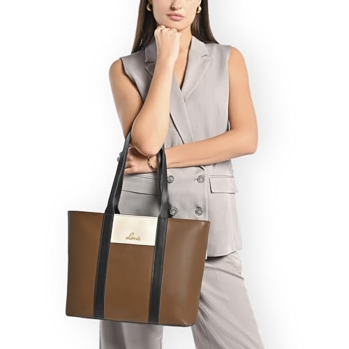 Image of Lavie Women's Colourblock Regan Tote Bag | Tote Bag for Work | Ladies Purse | Stylish Shoulder Bag | Gift for Women