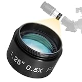 Astromania 0.5X Focal Reducer for Telescope, Fully Multi Coated Field Corrector Imaging Accessory for Telescope Eyepiece Visual and Photography Use - 1.25 inch Filter Thread 28.5x0.75mm on Both Sides