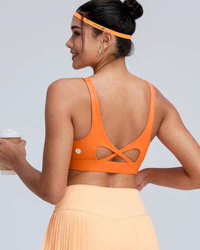 Image of RUNNING GIRL Sports Bra for Women High Support, Molded Cup High Impact Sports Bras with Sewn in Pads Workout Running Bra
