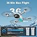 Drone with Camera, 2K HD FPV Drones for Adults, RC Quadcopter with Gravity Control, One Key Take Off/Land, Waypoint Fly, Gestures Selfie, 3 Speed Modes, Mini Drone for Beginners with 2 Batteries
