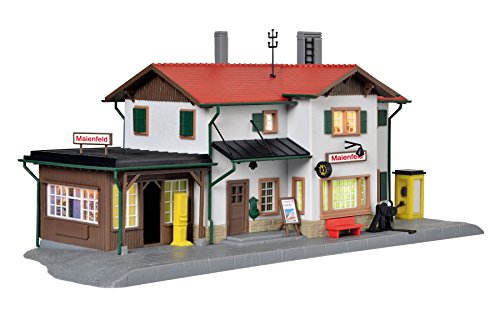 Maquette Kibri 39496 Gare H0 Lumineuse pour Réseau Ferroviaire