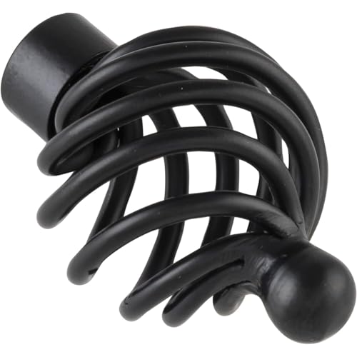SIRO Henstedt-Ulzburg 1303-34PB12 - Pomo para muebles (34 x 52 x 34 mm, acero negro mate, revestimiento de polvo, 34 x 52 x 34 mm)