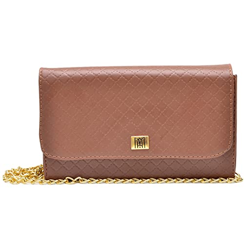 Bolsa Feminina Tote Pasta Executiva Couro Pu + Bolsa Tiracolo Corrente Clutch + Carteira Madame Auro