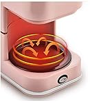 QJRGUY Coffee and Cappuccino Machine Milk Frother, Espresso Maker with Steamer (D) (Argento) - Image 4