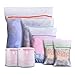 Syllana 7 Pièces Sacs à Linge en Maille Sacs à Lavage De Lingerie pour Vêtements Délicats avec Fermeture Éclaie Premium - 1 Très Grand & 1 Grand & 1 Moyen & 2 Petits & 2 Sacs De Soutien-Gorge
