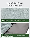 Sivio Weighted Eye Mask for Women & Men, Heatable and Freezeable Weighted Eye Pillow with Silica Beads & Adjustable Strap, Soft Breathable Cotton Eye Cover for Sleeping Faster and Better - Image 4