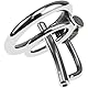 GURCIX Keuschheitsgürtel Herren mit Cockring und Metall Katheter Penis Plug Dilator Cock Cage SM Klein Edelstahl Peniskäfig Herren Extrem Bondage Keuschheit Sex Spielzeug für Männe（40mm）