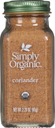 Image of Simply Organic Ground Coriander Seed, Rich, Warm Earthy Yet Fruity Flavor, Bright Aroma, Slight Citrus Undertones, 2.29 Ounce (Pack of 2)