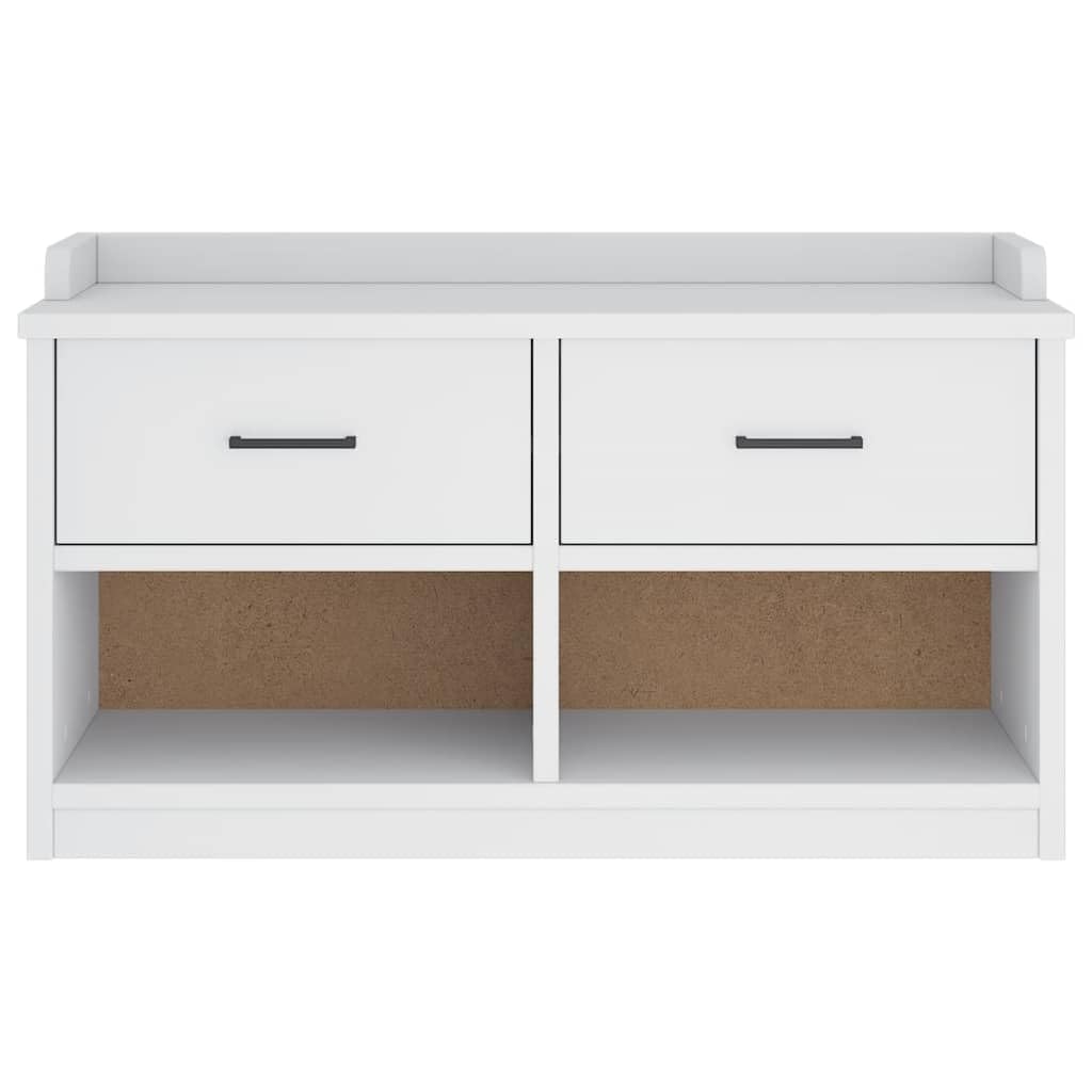 Ławka do korytarza Sandnes biała sosna 87 x 40 x 50 cm