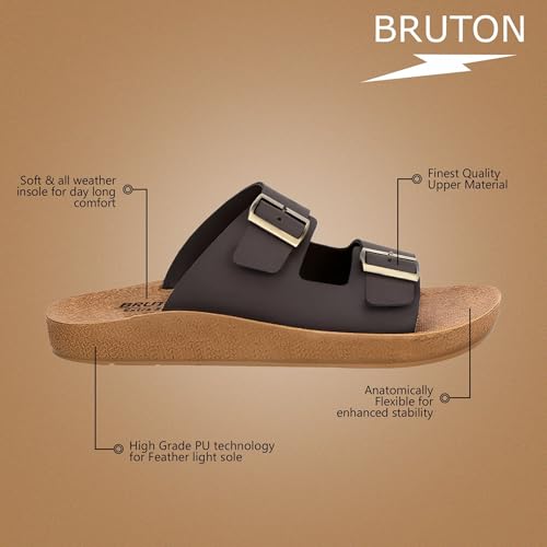 BRUTON Eco-Friendly Slippers for Men (Brown) - Image 3