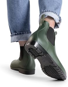 DREAM PAIRS Rubberlaarzen voor heren, halfhoog, Chelsea boots, rubberen schoenen, werkschoenen, waterdichte laarzen, blauw, 43 EU DREAM PAIRS Rubberlaarzen voor heren, halfhoog, Chelsea boots, rubberen schoenen, werkschoenen, waterdichte laarzen, blauw, 43 EU