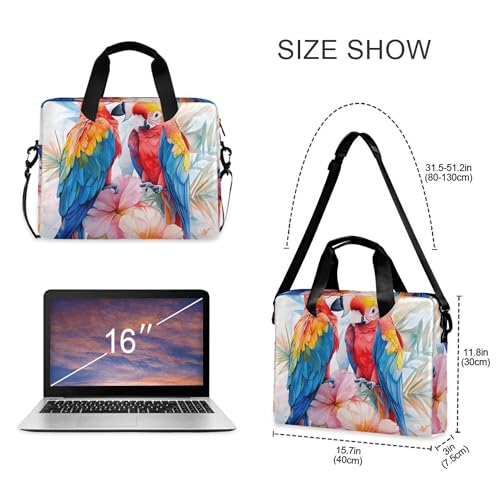 Funda para laptop ALAZA con estampado de loros, 13 a 15.6 pulg miniatura 4