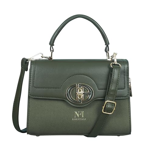 Image of NFI essentials Satchel Bags Ladies Purse Handbag Premium Women Shoulder Travel Bag for Work Gifts for Wife /Mother /Sister Stylish Office College Party Bag