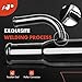 A-Premium Fuel Tank Filler Neck Pipe Hose Compatible with Ford F-350 F-450 F-550 Super Duty, 2005 2006 2007, Diesel, Replace# 4C3Z9034C, 8C3Z9034L