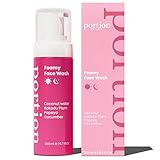 portion mousse detergente schiumogeno viso purificante pelle grassa, 200ml - controllo imperfezioni - mousse struccante idratante - pelle sensibile