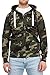 Produktbild Happy Clothing Herren Sweatjacke Zip Hoodie Kapuzenjacke Militär Tarnmuster Camouflage, Größe:XL, Farbe:Grün