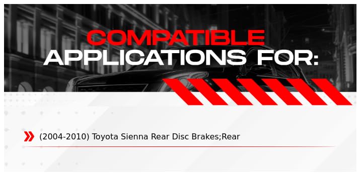 Image of R1 Concepts Rear Brake Kit Fits 2004-2010 Toyota Sienna | Ceramic Pads, Drilled Slotted eLINE Rotors| Hardware| 11.5 inch Rear