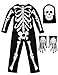 IKALI Kids Skeleton Costumes, Halloween Scary Dress Up, Skull Outfit for Carnival Party, World Book Day 3-4T White
