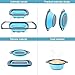 Glotoch Collapsible Colanders 4pc Silicone Set, Includes 1pc 6 qt. Over the Sink Strainer, 2pcs 4 qt. strainers, and 1pc 2 qt. Round Folding Strainers Dishwasher-Safe, BPA Free, Blue