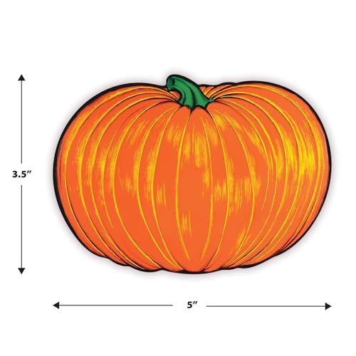 Beistle Mini recortes de abóbora, conjunto de 30 decorações de cabaça de outono para Halloween, Ação