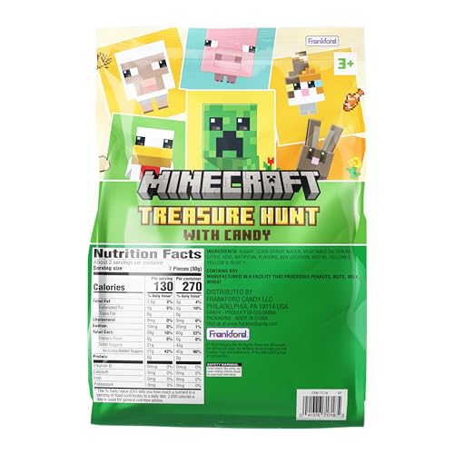 Frankford Minecraft Pre-filled Plastic Egg Easter Basket Stuffers with Fruity Chew Candy, 15 Count - image 6