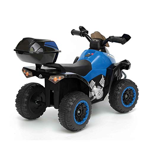 MINI QUADRICICLO ELETRICO INFANTIL DIVERTIDO BATERIA 6V AZUL