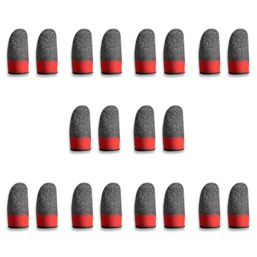 ALCXAZS 10 pares de fundas para juegos móviles, transpirables, a prueba de sudor, cubiertas elásticas para juegos, guantes portátiles sensibles a tejer