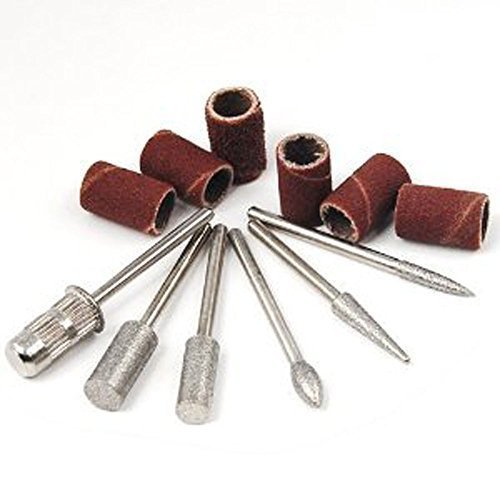 Zxuy 6Pc Nail Drill Bits For Machine Replacement 3/32" Shank Size Acrylic Art #TOP6