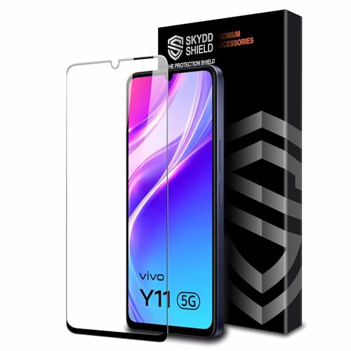 Image of Military-Grade Gorilla Tempered Glass For Vivo Y11, Vivo Y21 and Vivo Y05 (6.74 Inch) With Installation Kit | Edge to Edge Coverage | Black