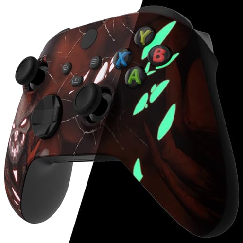 Coque phosphorescente Xbox Series X S Scarlet Demon avec revêtement soft touch eXtremeRate