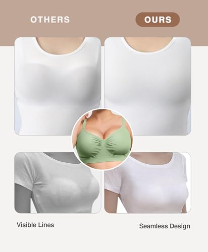Image of Lover-Beauty Bralettes for Women Wireless Stretch Unlined Everyday Bra