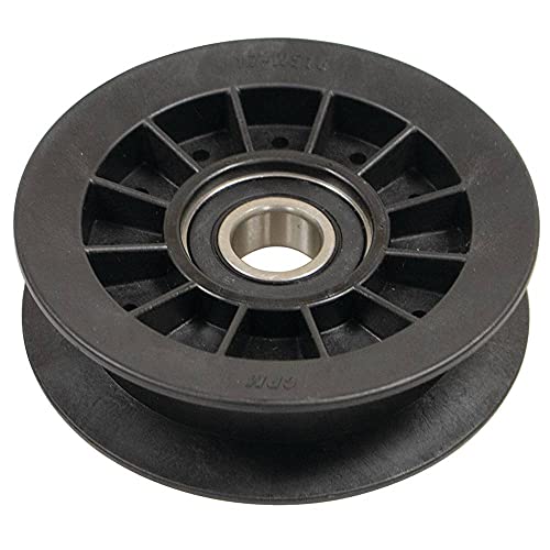 Stens 280-922 Flat Idler, Hustler 794404, Plastic, 0.6875 ID, 4 Width,Black