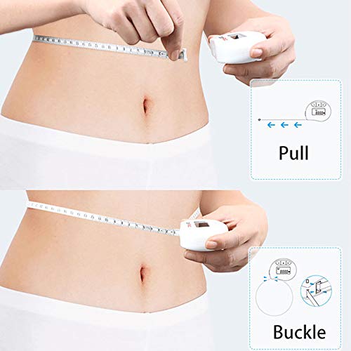 Romacci A fita de medição digital mede com precisão as circunferências da parte do corpo. Display di