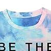 Be-The-Light-Faith-Shirts-Women-Jesus-Christian-T-Shirt-Summer-Letter-Printed-Short-Sleeve-Loose-Tee-Tops DUDUVIE Be The Light Faith Shirts Women Jesus Christian T-Shirt Summer Letter Printed Short Sleeve Loose Tee Tops (Large, Tie Dye-Blue)