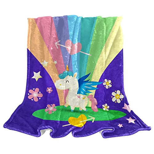 Couverture polaire douce pour soirées cocooning licorne orientale