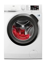 AEG Waschmaschine 8 kg, Serie 6000 ProSense: Mengenautomatik für automatische Anpassung von Waschdauer & Energieverbrauch, Startzeitvorwahl, Nachlegefunktion, Vollwasserschutz, 1400 U/min, L6AMZ48FL – Ansicht 1