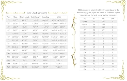 SIRRI Boys Cotton Check Double-Breasted Vest Suit 4PC Set Slim Fit Ages 2-93