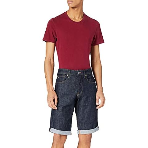 G-Star Men's 3301 Blue Denim Shorts Cover