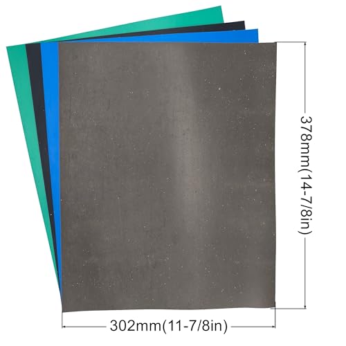 Image of Gasket Making Material Paper Sheet High Temp Pressure Chemical Grade for Gasoline Diesel Oil Air Compressor DIY Rebuild Sealing (4 pcs, Mixed)