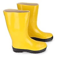 Protective Boots, Firefighter Shoes, Chemical Resistance Waterproof Rubber Safety Shoes for Chemical Industry(45-45)
